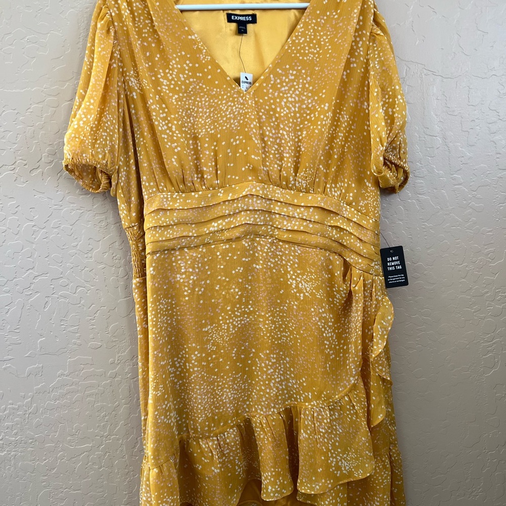 NWT Express Yellow Dress - Size XL